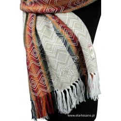 Scarf gray zigzag, collection: Lana de Alpaca