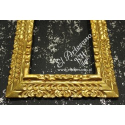 lustro w złotej ramie 
złota ramka  20x30cm, 
złota rama do obrazu,
rama rzeźbiona,
rama glamour,
stylowa rama