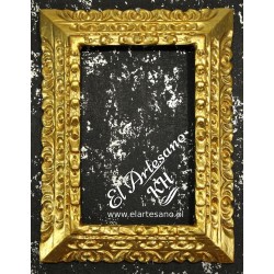 lustro w złotej ramie 
złota ramka  20x30cm, 
złota rama do obrazu,
rama rzeźbiona,
rama glamour,
stylowa rama