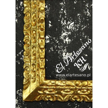 lustro w złotej ramie 
złota ramka  20x30cm, 
złota rama do obrazu,
rama rzeźbiona,
rama glamour,
stylowa rama