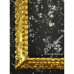 lustro w złotej ramie, 
złota ramka 30x40cm, 
złota rama do obrazu,
rama rzeźbiona,
rama glamour,
stylowa rama