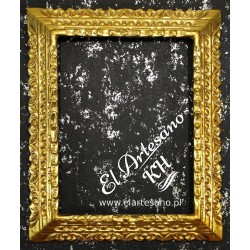 lustro w złotej ramie, 
złota ramka 30x40cm, 
złota rama do obrazu,
rama rzeźbiona,
rama glamour,
stylowa rama