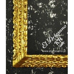 lustro w złotej ramie, 
złota ramka 30x40cm, 
złota rama do obrazu,
rama rzeźbiona,
rama glamour,
stylowa rama