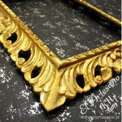 Picture frame, mirror, hand-carved, openwork, gilded,...