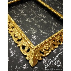 złota rama, 
złota rama do obrazu,
złota rama 40x60,
rama rzeźbiona,
ażurowa rama
rama glamour,
stylowa rama