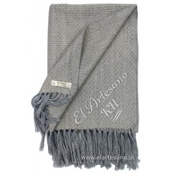 Duży, elegancki, modny, oryginalny, szal, szaliczek damski, szalik z alpaki, szalik wełniany, siwy