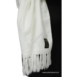 Scarf white diamonds, collection: Lana de Alpaca