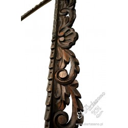 Rama drewniana, brązowa, wymiar: 40x60cm