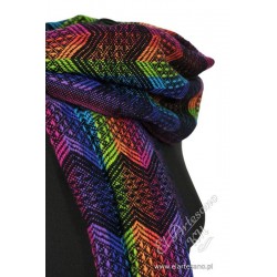 Chal, bufanda multicolor zigzag, colección: Lana de Alpaca