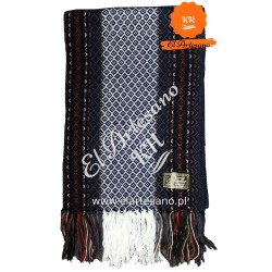 Duży, elegancki, modny, oryginalny, szal, szaliczek damski, szalik z alpaki, granatowy