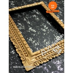 copy of Picture frame, mirror, hand-carved, natural,...